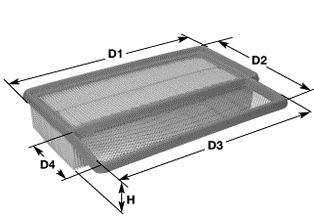 CLEAN FILTERS Воздушный фильтр MA3159